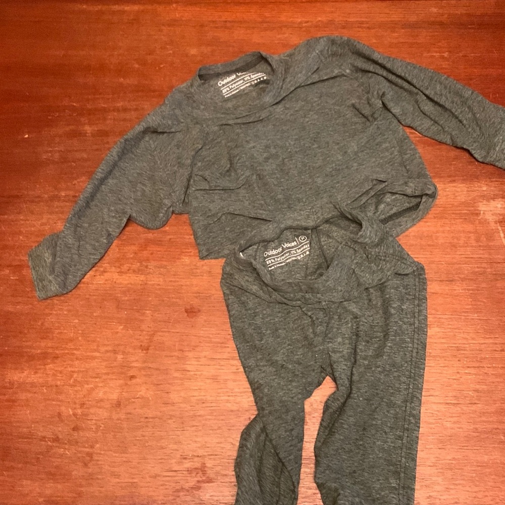 Outdoor Voices toddler cozy lounge suit